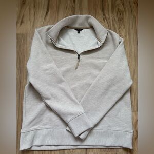 Banana Republic Light Beige Zip Pullover